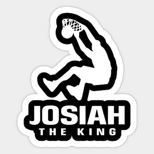 Josiah Custom Player Basketball Your Name The King Sticker